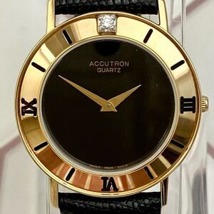 Vintage Bulova Accutron 1999 Diamond Accented Bezel “Time n’ Ice” Unisex Watch